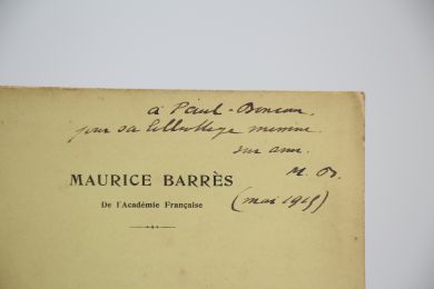 BARRES : Un Discours à Metz (15 août 1911) - Signed book, First edition - Edition-Originale.com