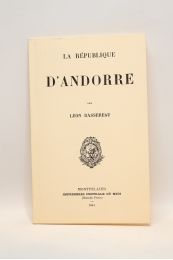 BASSEREAU : La république d'Andorre - Edition-Originale.com