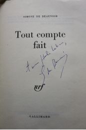 BEAUVOIR : Tout compte fait - Autographe, Edition Originale - Edition-Originale.com