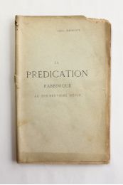 BENOIT : La prédication rabbinique au dix-neuvième siècle - Edition Originale - Edition-Originale.com