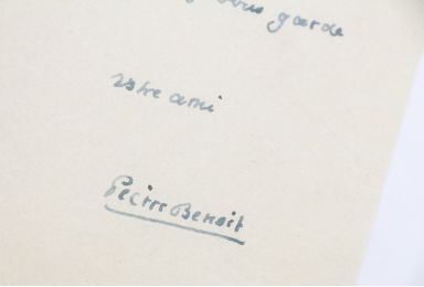 BENOIT : Lettre autographe signée à propos de son voyage en Orient et rédigée après son départ de Saïgon - Signiert, Erste Ausgabe - Edition-Originale.com