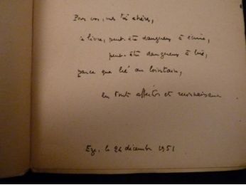 BLANCHOT : Au moment voulu - Signed book, First edition - Edition-Originale.com