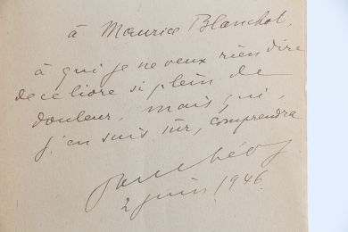 BLANCHOT : Le chemin de la mosquée - Libro autografato, Prima edizione - Edition-Originale.com