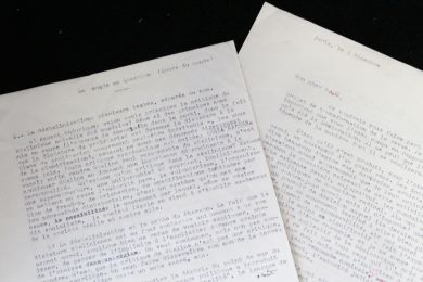 BLANCHOT : Lettre tapuscrite à Sartre - Signed book, First edition - Edition-Originale.com