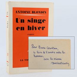 BLONDIN : Un singe en hiver - Autographe, Edition Originale - Edition-Originale.com