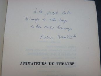 BRASILLACH : Animateurs de théâtre - Signiert, Erste Ausgabe - Edition-Originale.com
