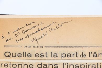 BRETON : La Clé des Champs - Autographe, Edition Originale - Edition-Originale.com