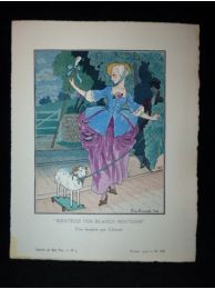 Rentrez vos blancs moutons. Une bergère par Chéruit. (La Gazette du Bon ton, n°4, Année 1913 -  Planche VIII ) - Prima edizione - Edition-Originale.com