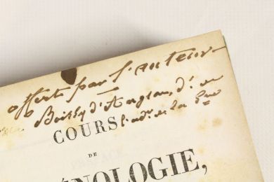 BROUSSAIS : Cours de phrénologie - Libro autografato, Prima edizione - Edition-Originale.com