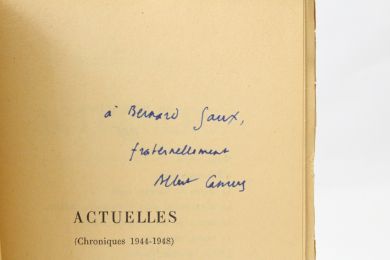 CAMUS : Actuelles - Chroniques 1944-1948 - Autographe, Edition Originale - Edition-Originale.com