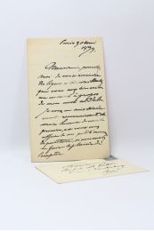 CAROLUS-DURAN : Lettre autographe signée de remerciement au critique Paul de Saint-Victor 