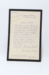 CARRIER-BELLEUSE : Lettre autographe signée pour croquer la classe de danse de l'Opéra - Signed book, First edition - Edition-Originale.com