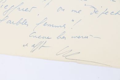 CELINE : Lettre autographe signée adressée à Maître Thorvald Mikkelsen : 