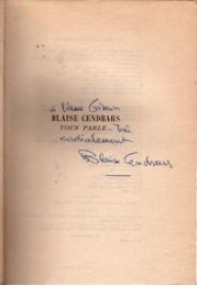 CENDRARS : Blaise Cendrars vous parle... - Signed book, First edition - Edition-Originale.com