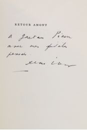 CHAR : Retour amont - Autographe - Edition-Originale.com