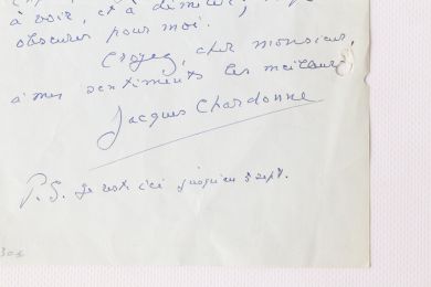 CHARDONNE : Lettre autographe signée de Jacques Chardonne à propos de Royan - Autographe, Edition Originale - Edition-Originale.com