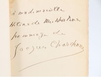CHARDONNE : Romanesques - Libro autografato - Edition-Originale.com