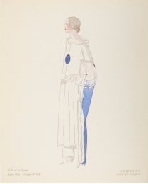 Chartreux - Robe de maison (Croquis N°VIII, La Gazette du Bon ton, 1922 n°10) - Prima edizione - Edition-Originale.com