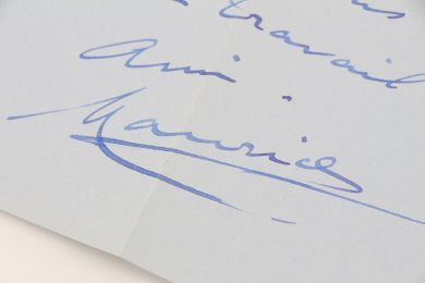 CHEVALIER : Lettre autographe signée adressée à Alice Rim lui présentant ses voeux pour l'année 1955 - Autographe, Edition Originale - Edition-Originale.com