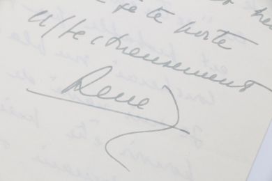 CLAIR : Lettre autographe signée adressée à Carlo Rim s'excusant de ne pouvoir répondre favorablement à une invitation de ce dernier : 
