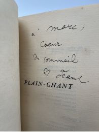 COCTEAU : Plain-Chant - Autographe, Edition Originale - Edition-Originale.com