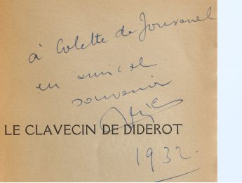 COLETTE : Le clavecin de Diderot - Exemplaire de Colette - Signiert, Erste Ausgabe - Edition-Originale.com