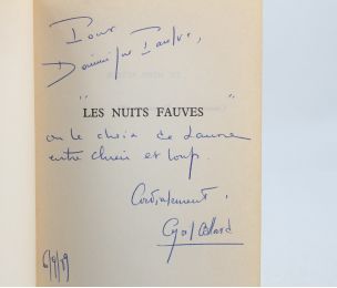 COLLARD : Les Nuits fauves - Autographe, Edition Originale - Edition-Originale.com