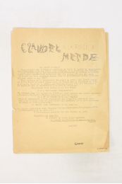 COLLECTIF : Claudel à la fosse à merde - Erste Ausgabe - Edition-Originale.com