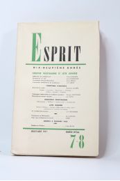 COLLECTIF : Esprit. Condition prolétarienne et lutte ouvrière. N°7-8 de la 19ème année - Edition Originale - Edition-Originale.com