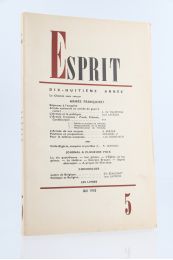 COLLECTIF : Esprit N°5 de la 18ème année - Edition Originale - Edition-Originale.com