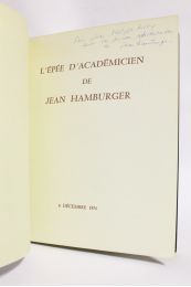 COLLECTIF : L'épée d'académicien de Jean Hamburger - Signed book, First edition - Edition-Originale.com