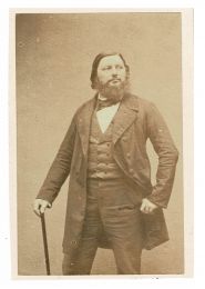 COURBET : [PHOTOGRAPHIE] Portrait photographique de Gustave Courbet à la canne - Prima edizione - Edition-Originale.com