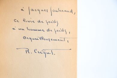 CREGUT : La Tête froide - Autographe, Edition Originale - Edition-Originale.com