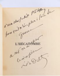 DAUDET : L'hécatombe, récits et souvenirs politiques 1914-1918 - Exemplaire de son fils Philippe - Signiert, Erste Ausgabe - Edition-Originale.com