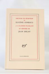 IONESCO : Discours de réception de Eugène Ionesco à l'Académie française et réponse de M. Jean Delay - Erste Ausgabe - Edition-Originale.com