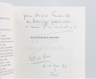 DEON : La cour des grands  - Autographe, Edition Originale - Edition-Originale.com