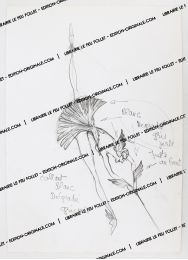 Dessin original de Thierry Mugler - Projet de costume pour un ballet - Autographe, Edition Originale - Edition-Originale.com