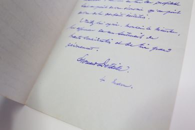 DETAILLE : Lettre autographe signée au ministre de la Guerre à propos du casque créé pour l'Infanterie française  - Autographe, Edition Originale - Edition-Originale.com