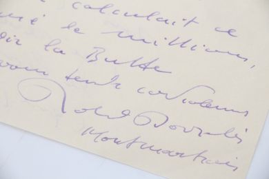 DORGELES : Belle lettre autographe signée adressée à un confrère écrivain partageant son amour du Montmartre de jadis et ses figures connues : 