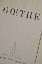 DU BOS : Goethe - Edition Originale - Edition-Originale.com