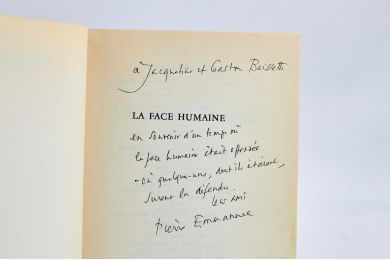 EMMANUEL : La face humaine - Signed book, First edition - Edition-Originale.com