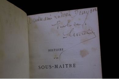 ERCKMANN-CHATRIAN : Histoire d'un sous-maître - Signed book, First edition - Edition-Originale.com