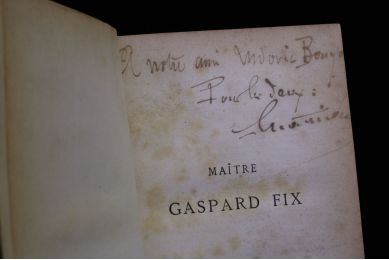 ERCKMANN-CHATRIAN : Maître Gaspard Fix suivi de L'éducation d'un féodal - Signed book, First edition - Edition-Originale.com