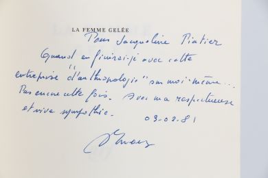 ERNAUX : La femme gelée - Autographe, Edition Originale - Edition-Originale.com