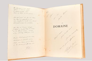 GANZO : Domaine - Autographe - Edition-Originale.com