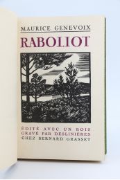 GENEVOIX : Raboliot - Prima edizione - Edition-Originale.com
