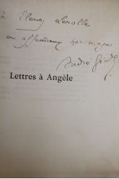 GIDE : Lettres à Angèle - Autographe, Edition Originale - Edition-Originale.com
