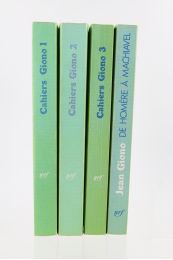 GIONO : Cahiers Jean Giono du N°I au N°IV. - Complet en 4 volumes - Prima edizione - Edition-Originale.com