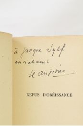 GIONO : Refus d'obéissance - Signed book, First edition - Edition-Originale.com
