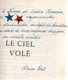 GOLL : Le ciel volé - Autographe, Edition Originale - Edition-Originale.com